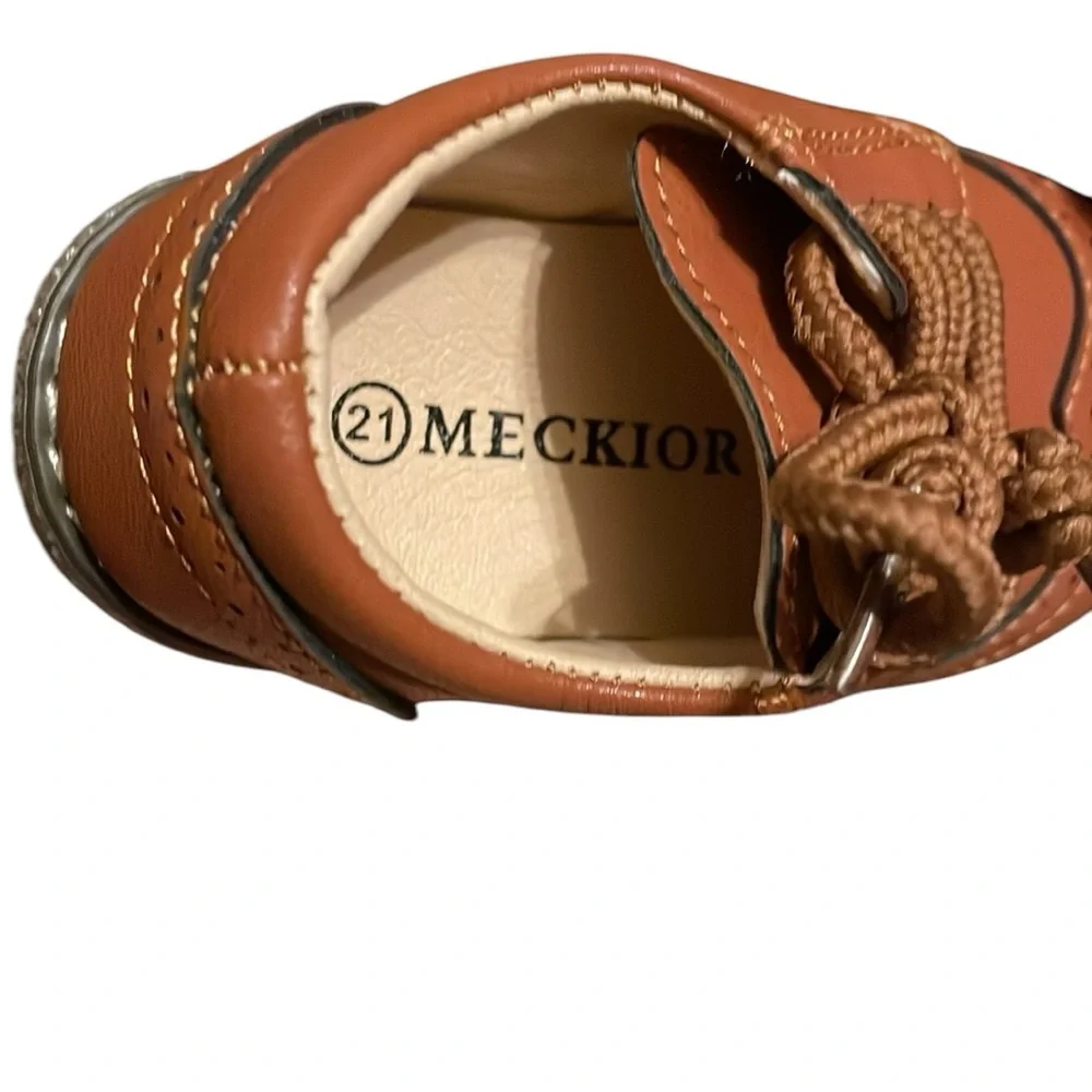 Classic Boys' Brown Dress Shoes - Kids Formal Lace-Up
